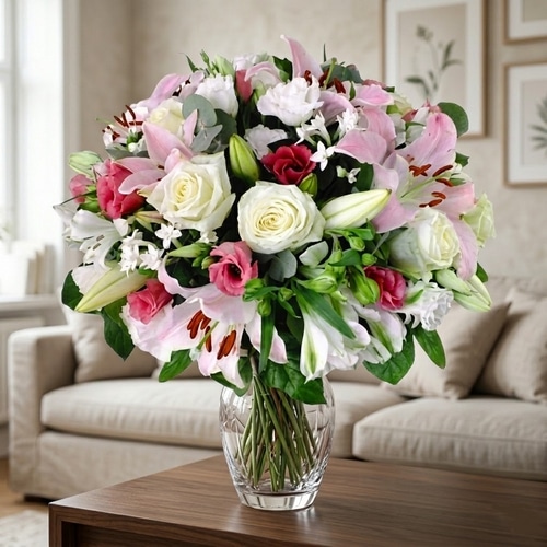Ce bouquet incarne la sérénité, la douceur et la pureté des sentiments.