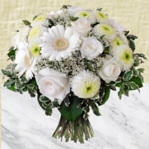Achida - Bouquet rond deuil.
