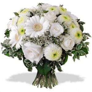 Achida - Bouquet rond deuil.