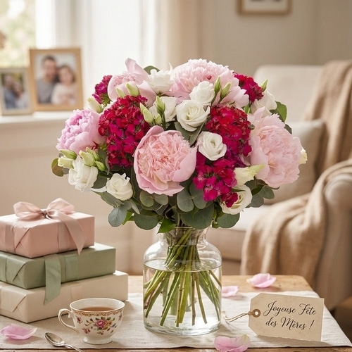 Fête des Mères - Pivoines et autres fleurs.