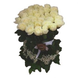 Ide - Fuseau de roses blanches