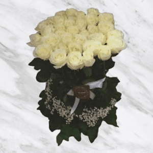 Ide - Fuseau de roses blanches