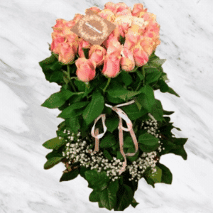 Idonéa - Fuseau de roses roses.