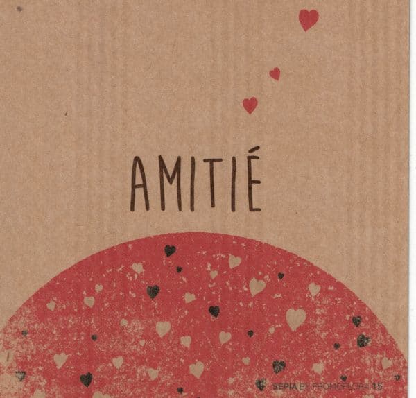 Carte message : Amitié