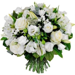 Almina - Bouquet lié de forme ronde.