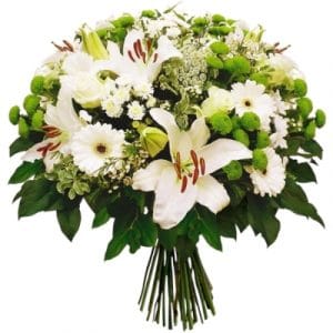 Alodie - Bouquet rond deuil