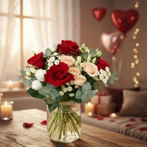 Fleurs Saint Valentin - Antoinella - Bouquet rond