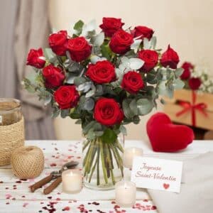 Fleurs Saint Valentin - Babette - Roses rouges.