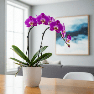 Phalaenopsis 2 branches (rose parme)