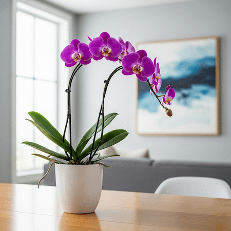 Phalaenopsis 2 branches (rose parme)