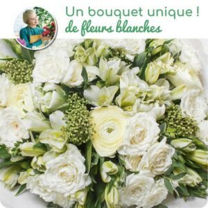 - Blanc, un bouquet tout simplement.