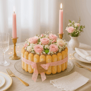 Fanny - Gâteau de fleurs fraîches.