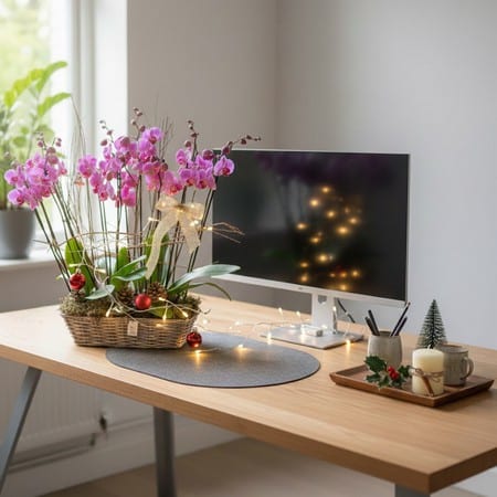 Noël - Majestueux - Assemblage de plantes.