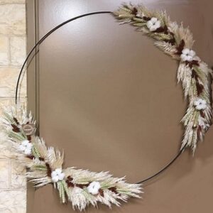 Auxerre - Couronne de fleurs séchées - 80 cm
