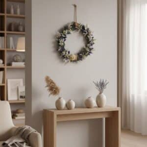 Aix - Couronne de fleurs séchées - Support 25-35-50 cm