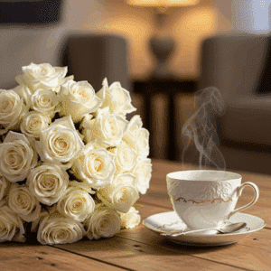 Betty - Roses blanches.