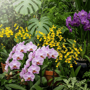 Orchidées et plantes