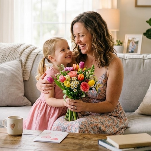 Des fleurs pour Maman.